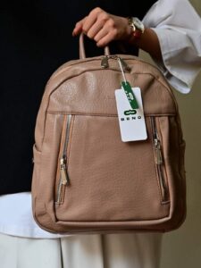 کوله پشتی زنانه بنو مدل آرشین کد 4867 - نسکافه ای