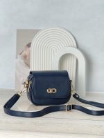 کیف دوشی زنانه آلفا ALFA کد 6099 - سرمه ای