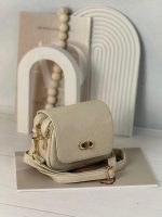 کیف دوشی زنانه آلفا ALFA کد 6099 - کرم