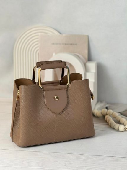 کیف دستی زنانه آلفا ALFA کد 7056 - نسکافه ای